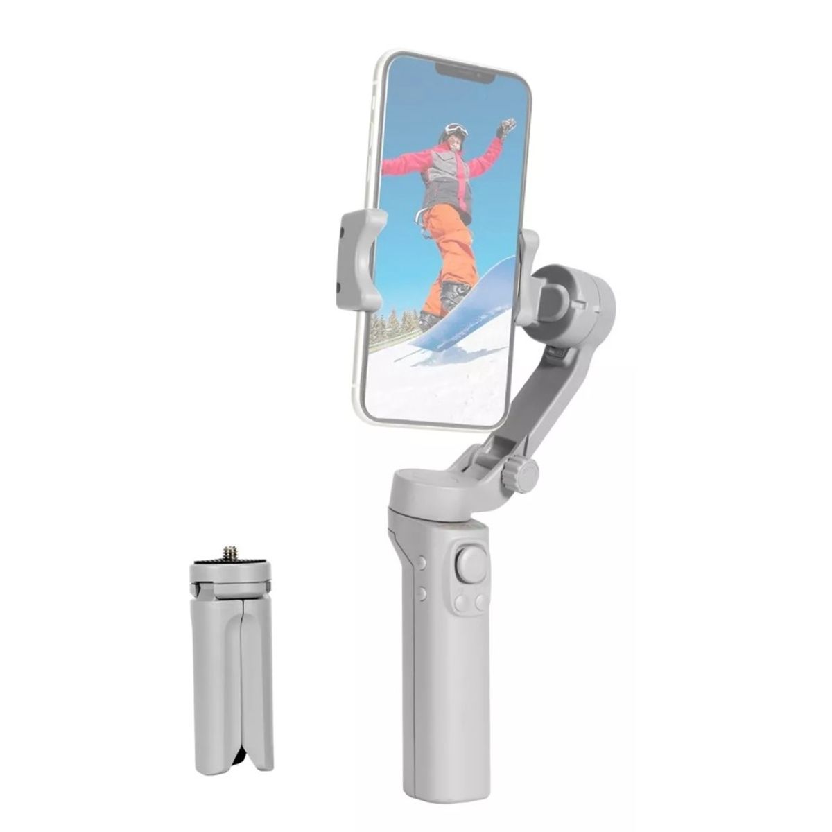 GENERICO - Estabilizador De Celular Soporte Gimbal Estabilizador Camara GRIS