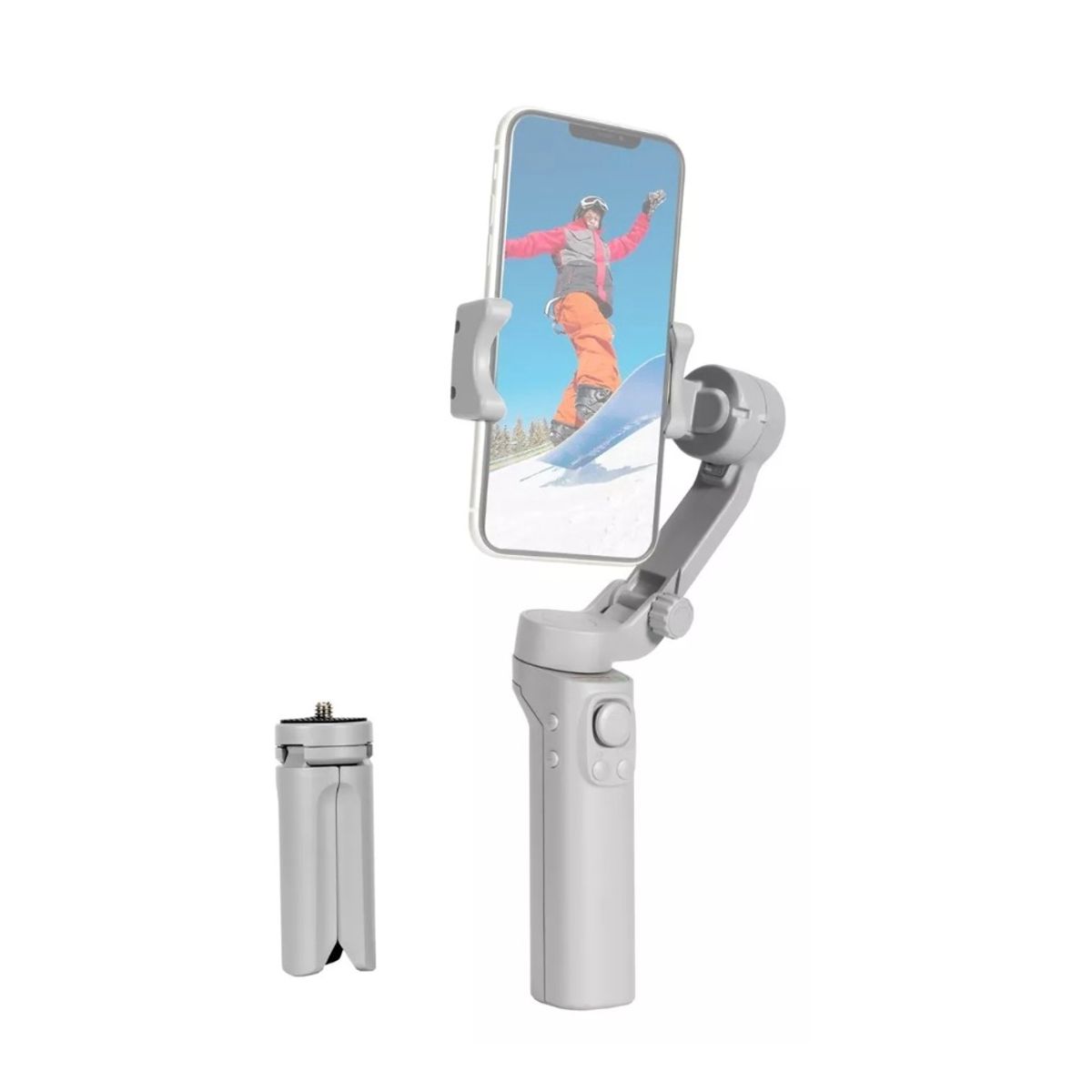 GENERICO - Estabilizador De Celular Soporte Gimbal Estabilizador Camara GRIS