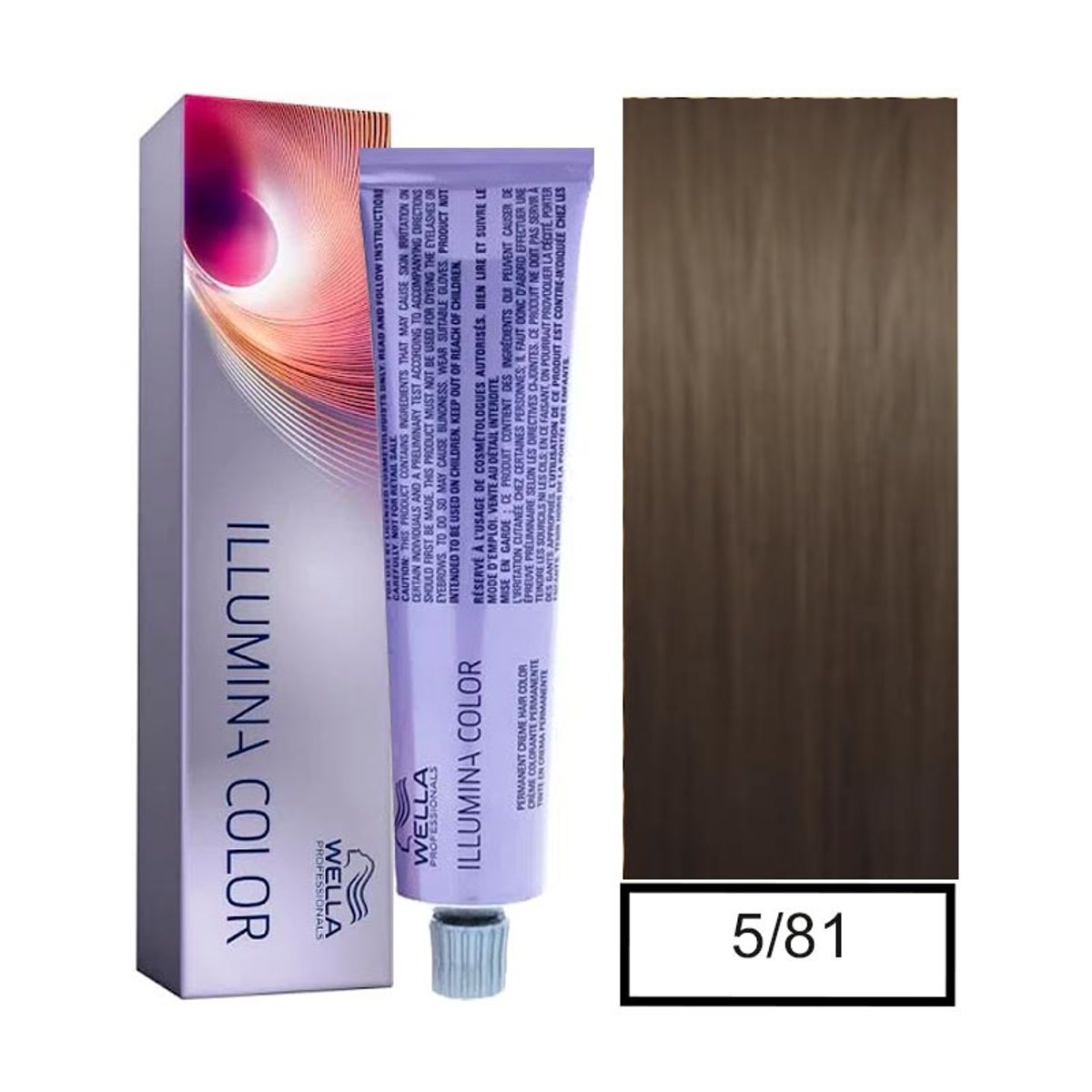 WELLA - Tintura Permanente Illumina Wella  5/81 60 Ml Mas Oxidante.-