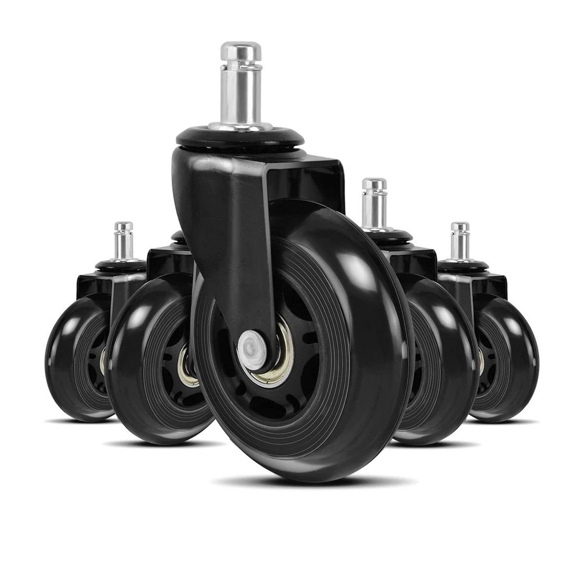 LINKON - Ruedas Para Silla Escritorio Tipo Roller Set X5 Universales