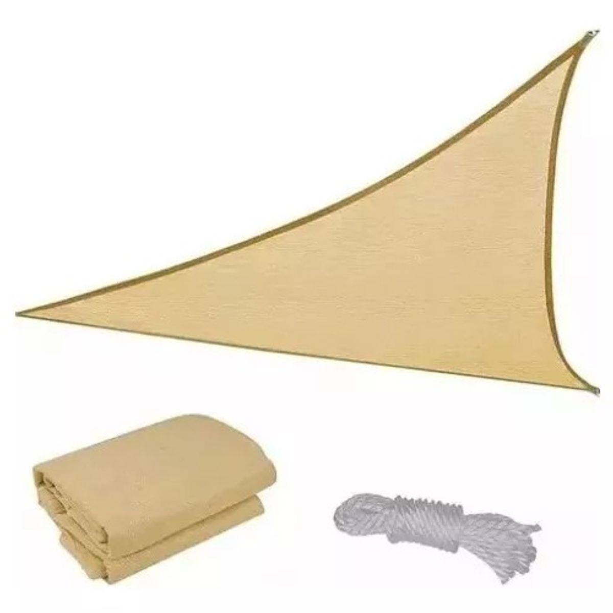 GENERICO - Toldo Vela Sombra Medida 3,6 mts Triangular