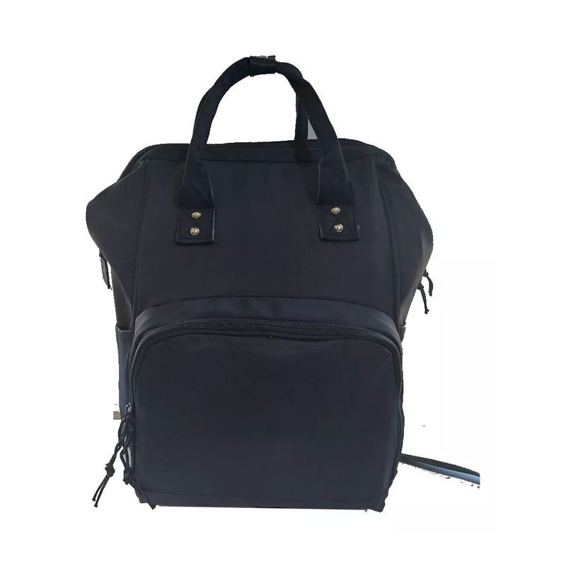 GENERICO - Pañalera Mochila Multifuncional Negro