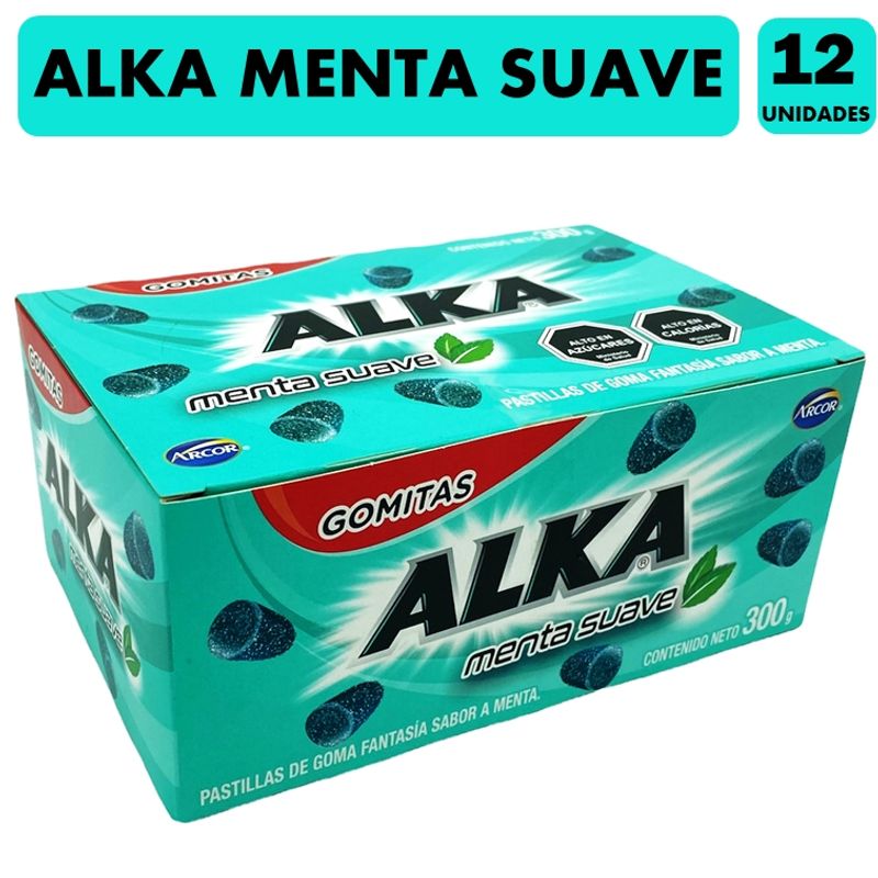 ARCOR - Gomitas Alka Menta Suave, De Arcor (caja Con 12 Unidades).