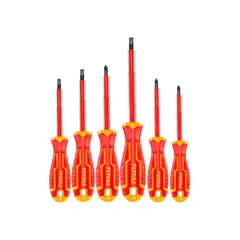 TOTAL TOOLS - Set Destornilladores Aislados 6 Piezas Industrial TOTAL
