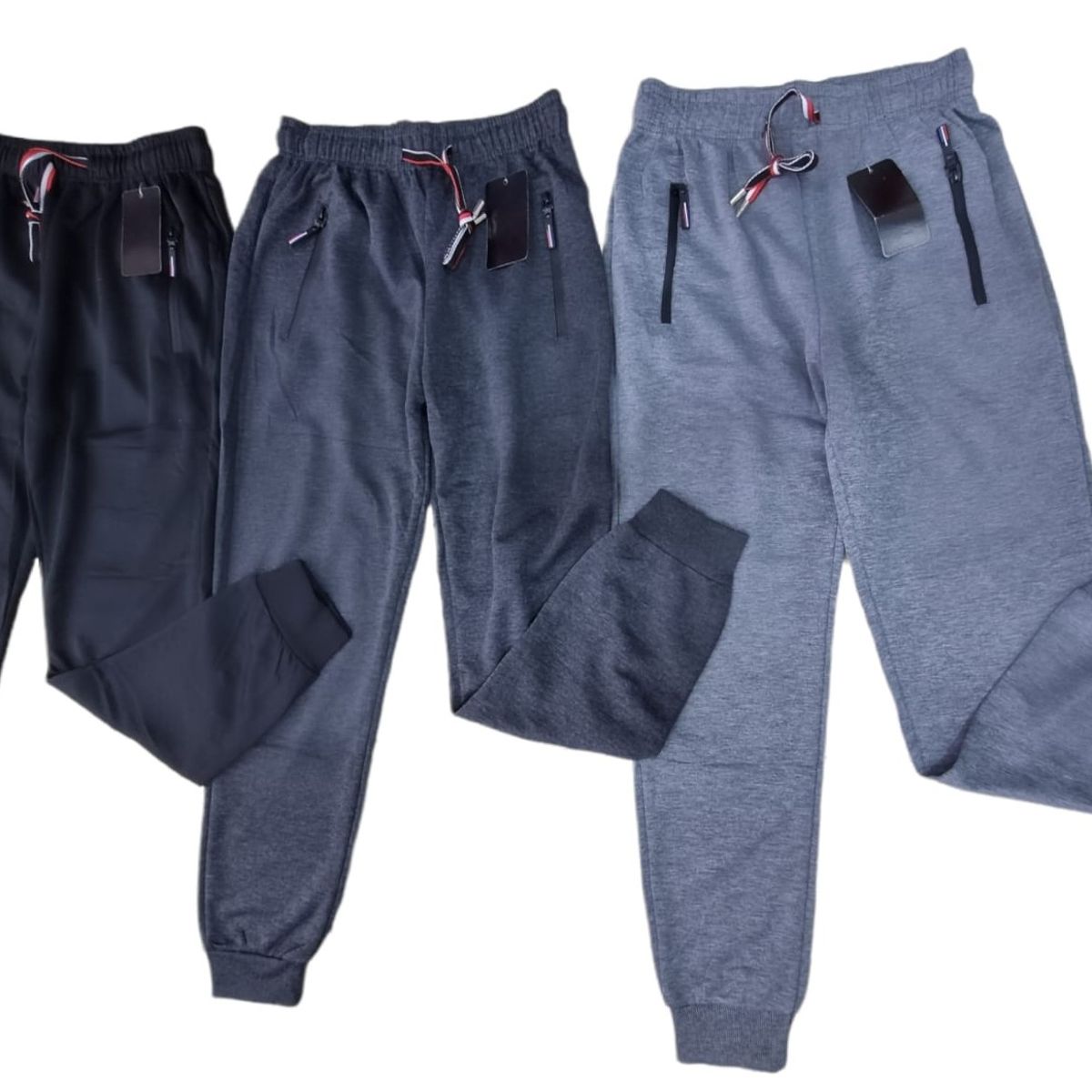 AGW - Pack 3 Pantalones Buzo Hombre . Forrado Polar Liso