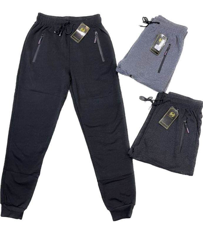 Pack 3 Pantalones Buzo Hombre . Forrado Polar Liso Multicolor M
