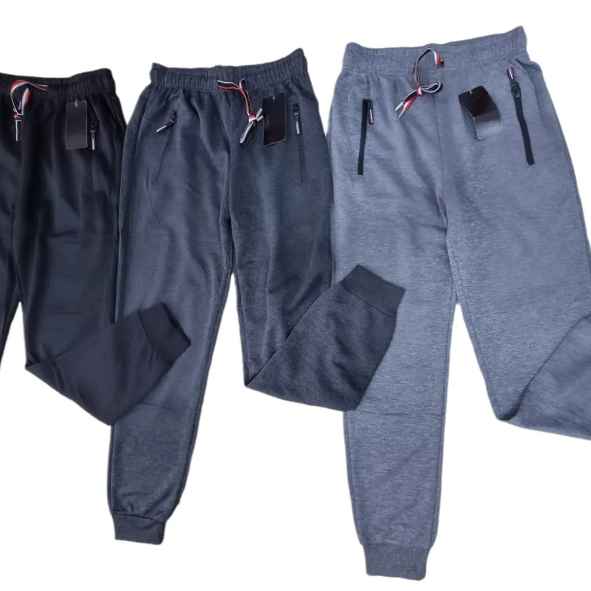 AGW - Pack 3 Pantalones Buzo Hombre . Forrado Polar Liso