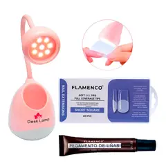 GENERICO - Kit Para Uñas Soft Gel Cuadrada Lampara Inalámbrica Led Uv