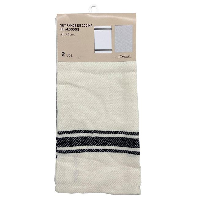 HOMEWELL - Set Paños de Cocina Algodón (2u) HOMEWELL