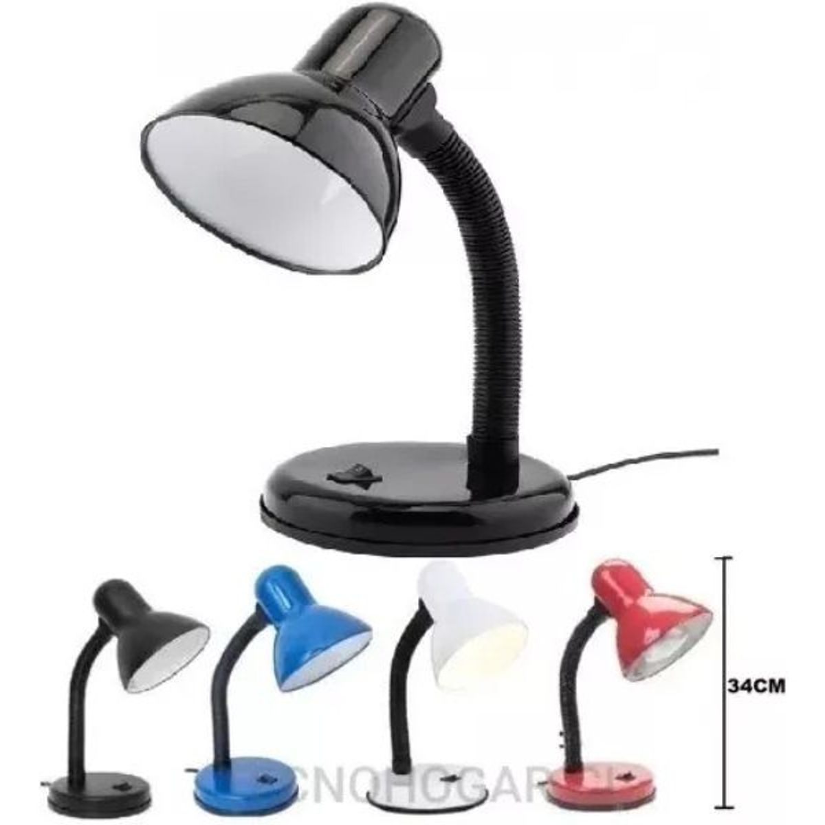 GENERICO - Lámpara Mesa Flexible Ajustable Articulada E27 Decoracion