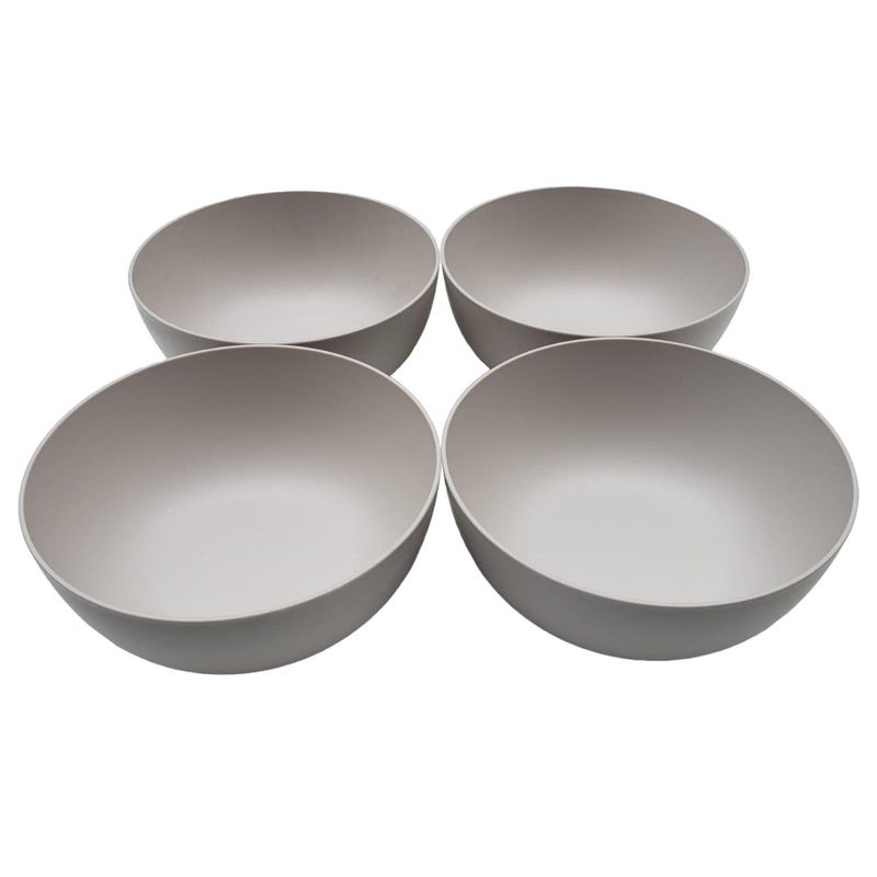 HOMEWELL - Set Bowl Gris 1.1Lts (4u) HOMEWELL