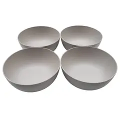 HOMEWELL - Set Bowl Gris 1.1Lts (4u)