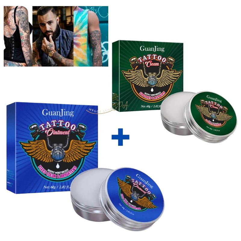 GENERICO - Pack X2 Tatuajes Tatto Para Brillo Color Hidrata Reaviva