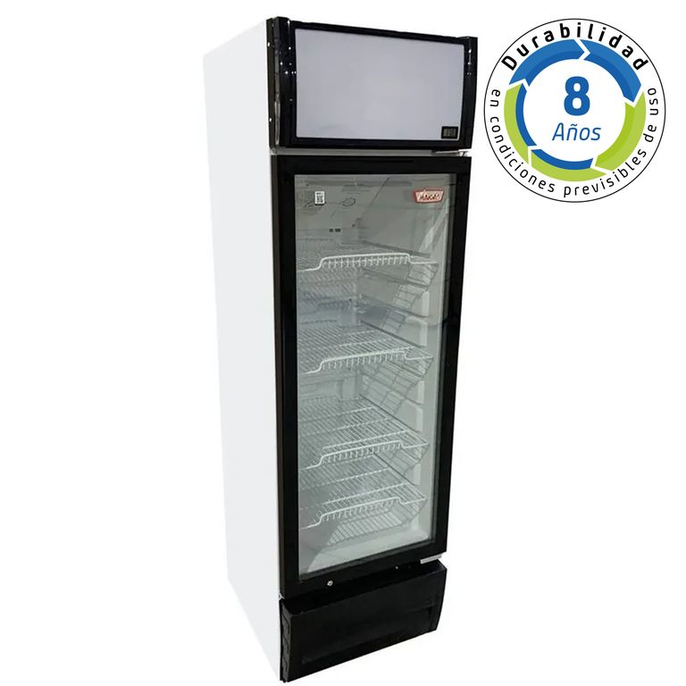MAIGAS Visicooler Lg360 Blanco 327 Litros Puerta De Vidrio