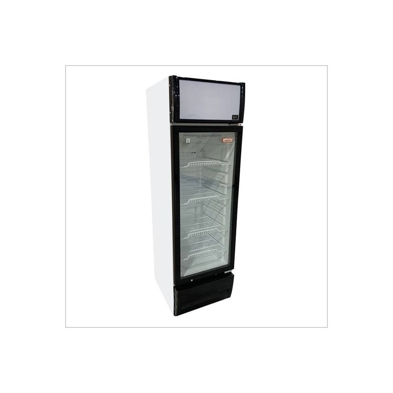 MAIGAS - Visicooler Maigas Lg360 Blanco 327 Litros Puerta De Vidrio
