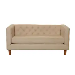 LATAM HOME - Sofá Brescia 2 Cuerpos Lino Natural