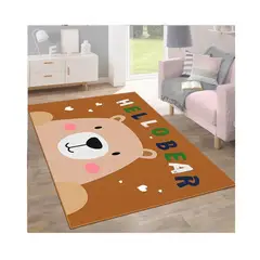 AUCKLAND OUTDOOR - Alfombra Infantil Niños Osito 80x120 cm Tapete Dormitorio