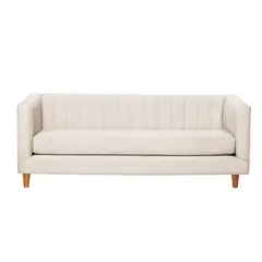 LATAM HOME - Sofá Sorrento 3 Cuerpos Lino Blanco