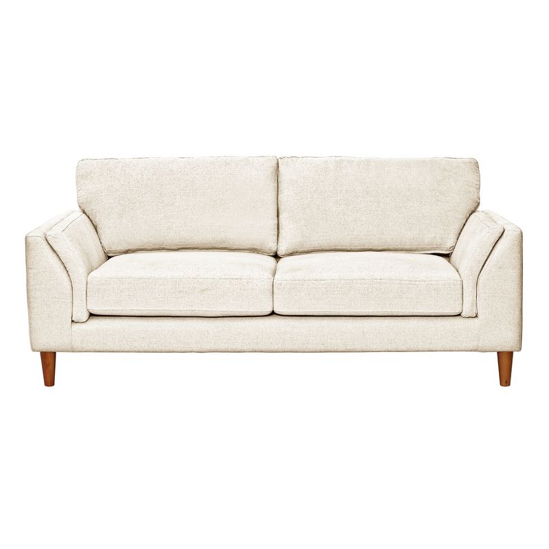 LATAM HOME - Sofá Milan 3 Cuerpos Lino Blanco
