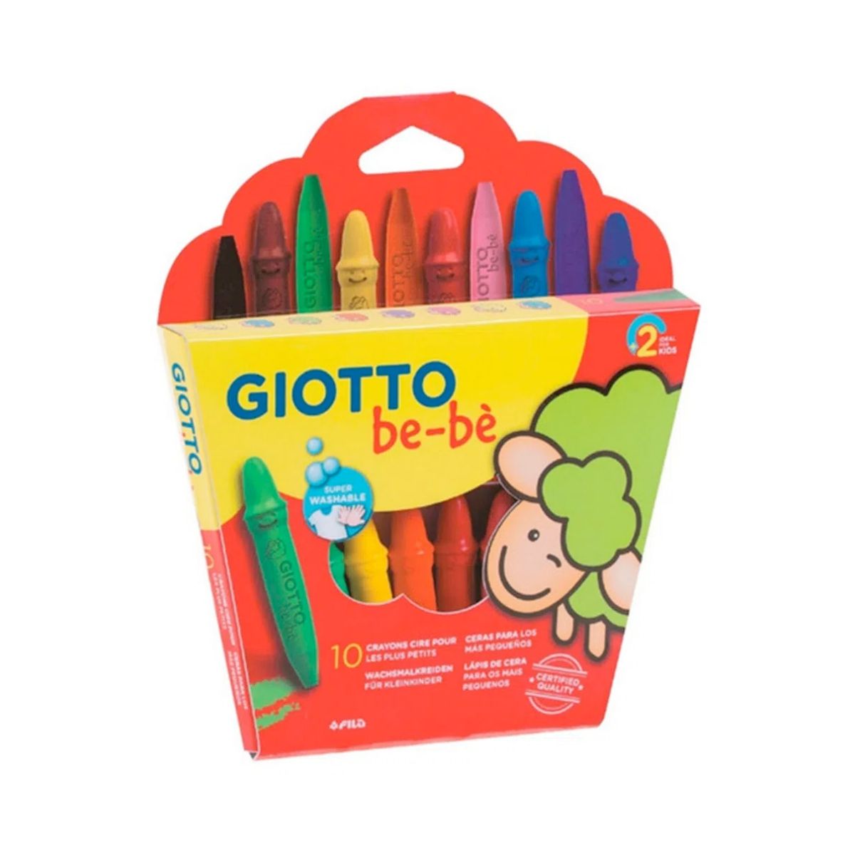 GIOTTO - Set 10 Lápices de Cera Giotto Bebe
