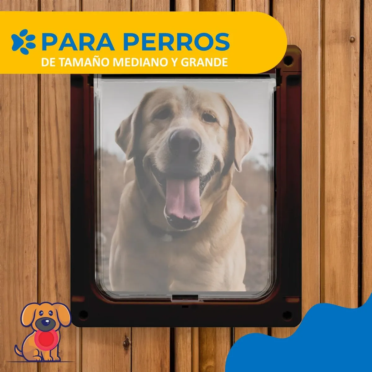 PETPAL - Puerta Abatible Para Perro Gato Mascota Petpal Extra Grande