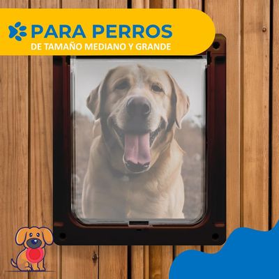 Imagen 2 del producto Puerta Abatible Para Perro Gato Mascota Extra Grande