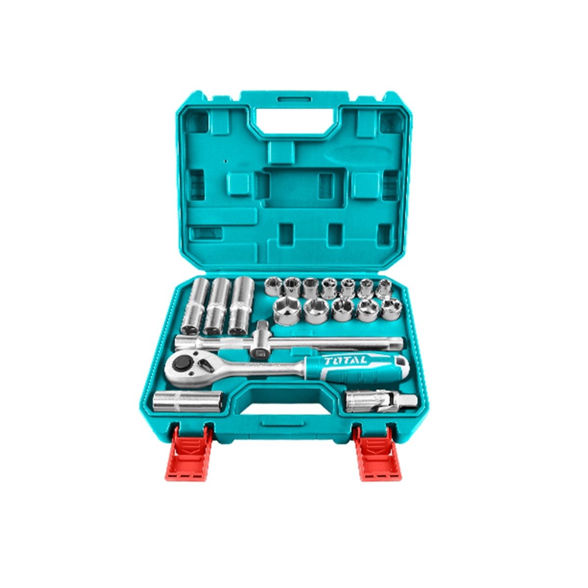 TOTAL TOOLS - Juego de Dados 1/2 Pulgadas 20 Piezas TOTAL