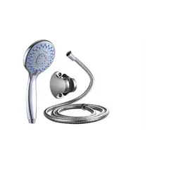 U BUY - Kit De Ducha Teléfono Manguera Soporte Cromado Acero Inox