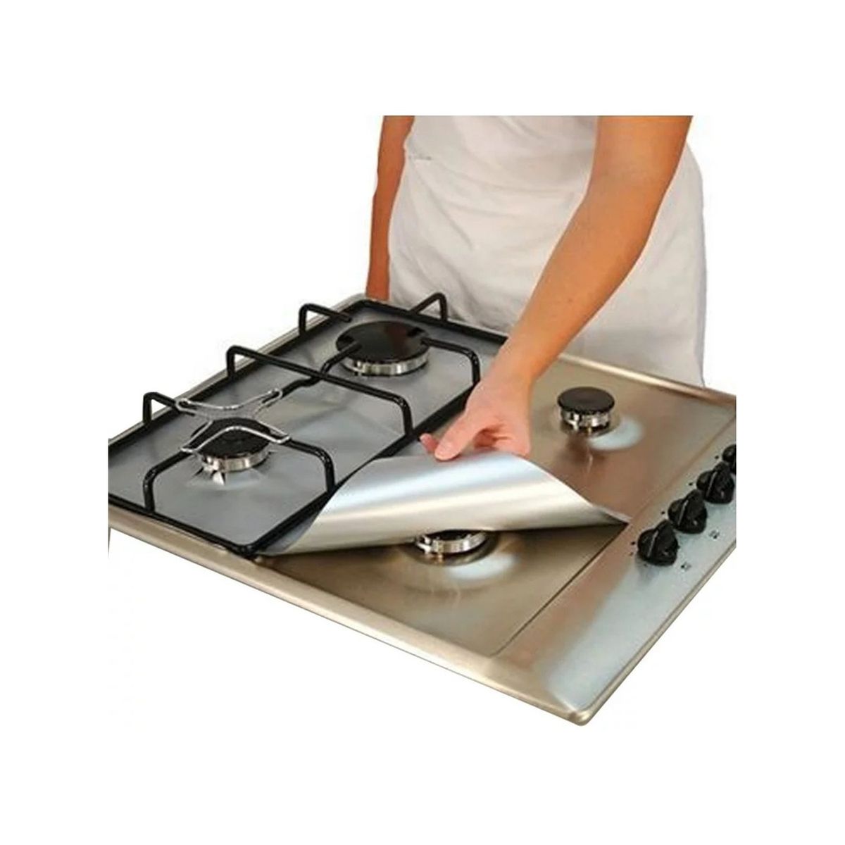 U BUY - Papel Aluminio Cubre Cocina 50x60 Cm 12 Unidades