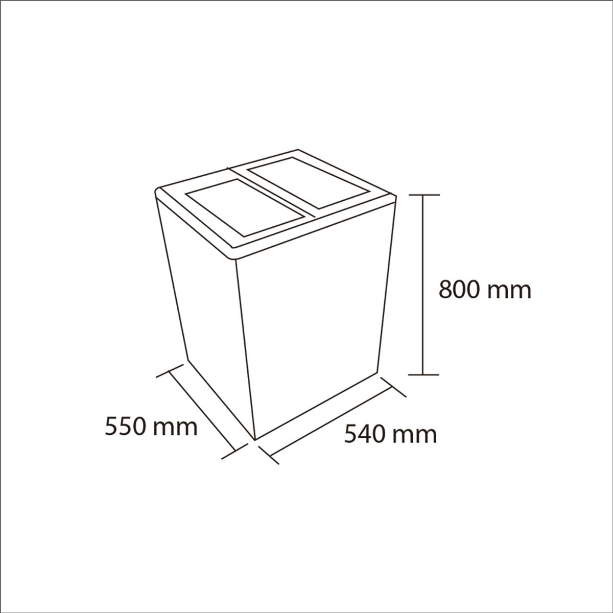 MAIGAS - Congelador Dual Tapa Vidrio 100 LT Maigas SD100