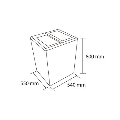 Imagen 2 del producto Congelador Dual Tapa Vidrio 100 LT SD100