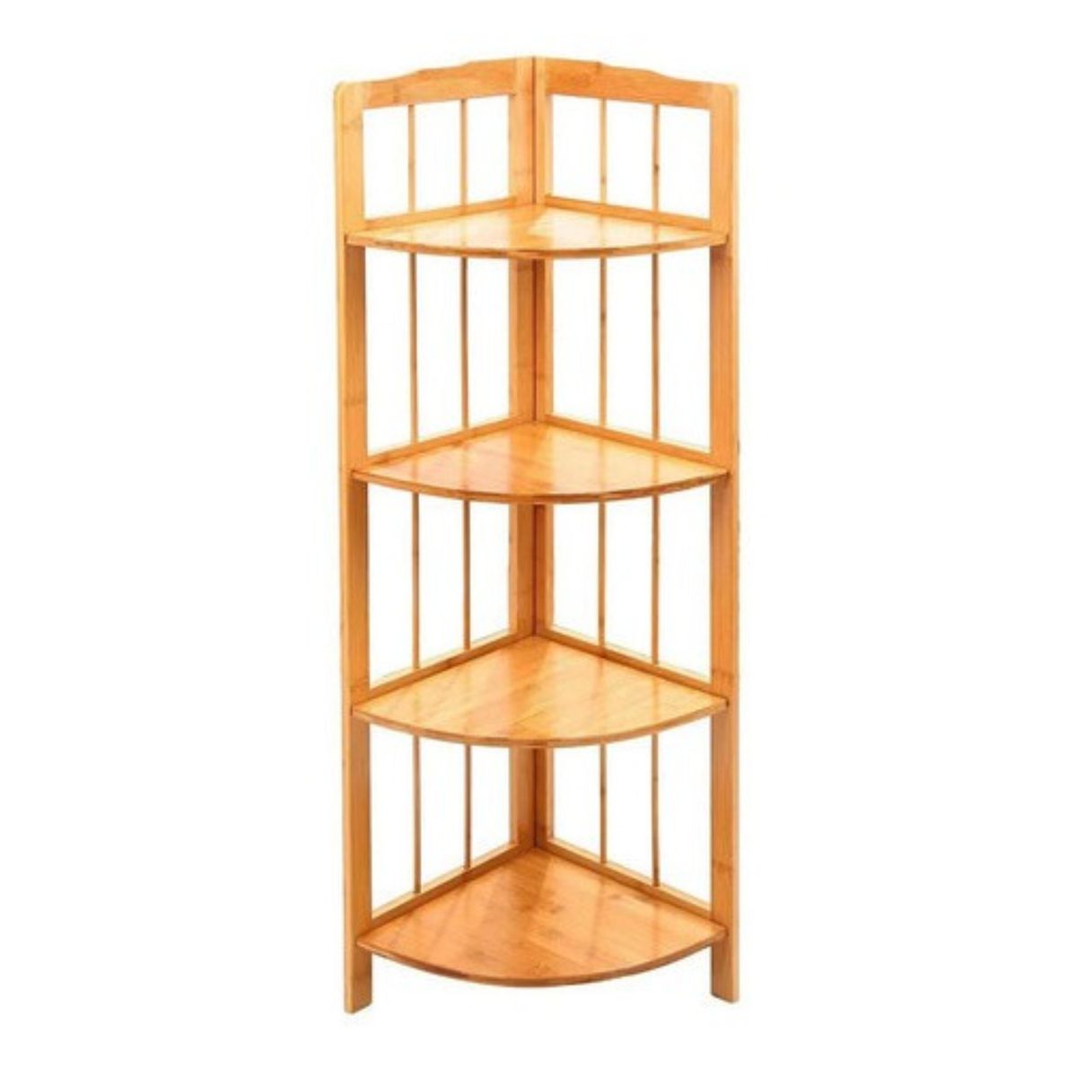 U BUY - Repisa Esquinero De Madera Estante De 4 Niveles