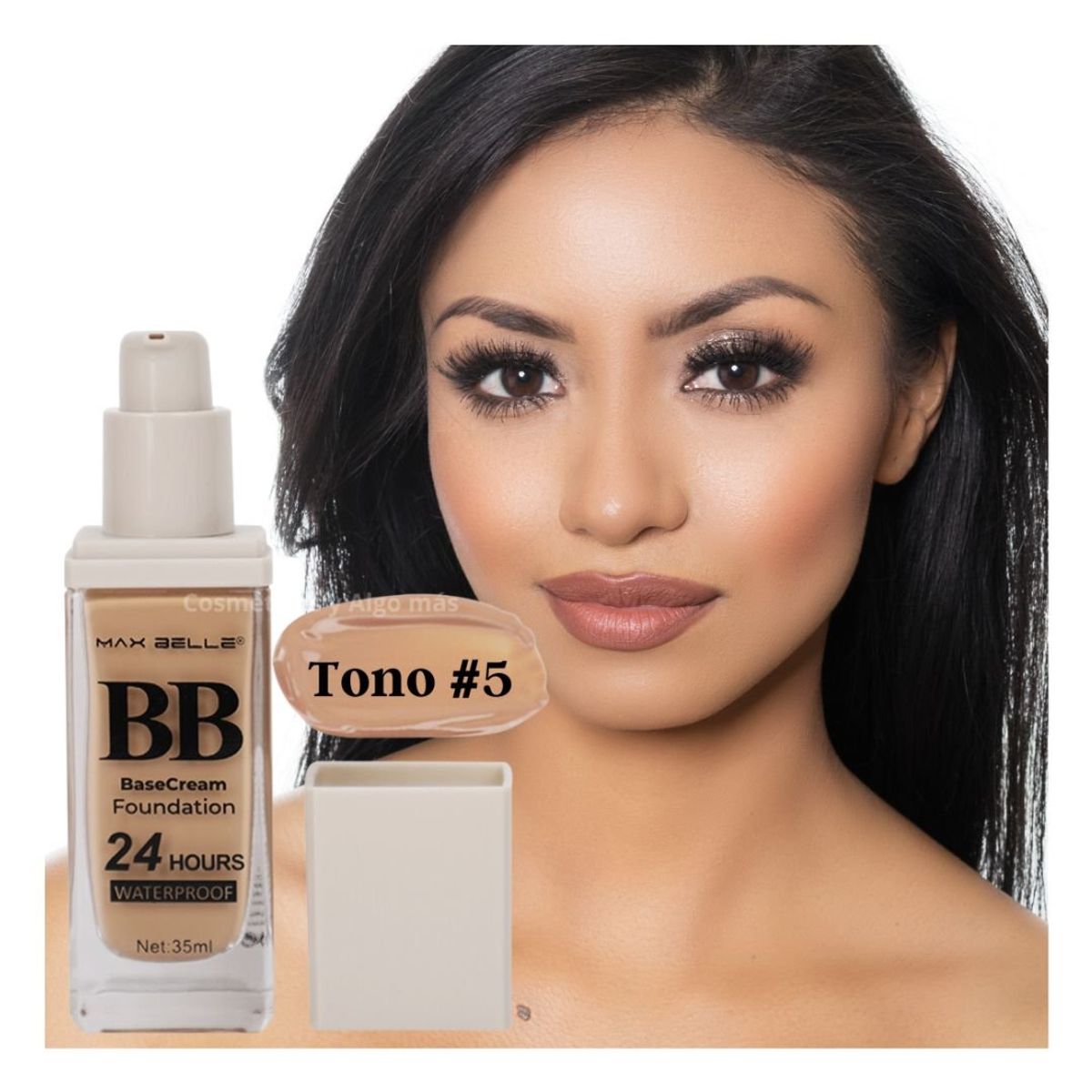 MAX - Base de maquillaje a prueba de agua textura ligera