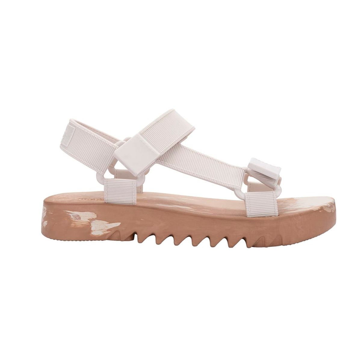 MELISSA - Sandalia Flowing Papete Blanco Beige Melissa