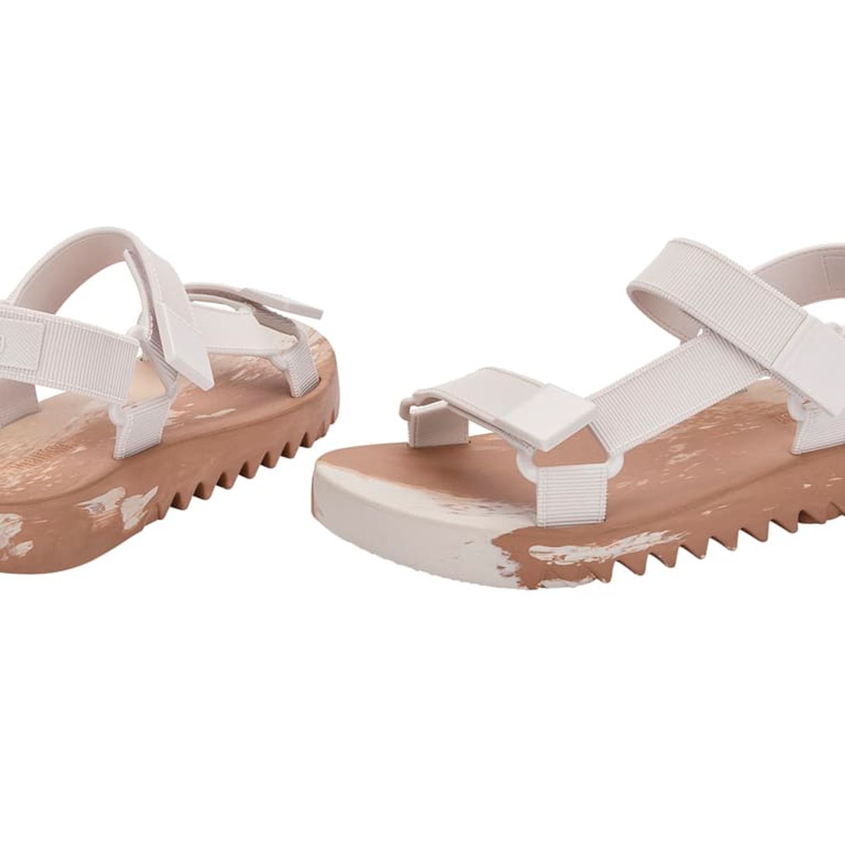 MELISSA - Sandalia Flowing Papete Blanco Beige Melissa