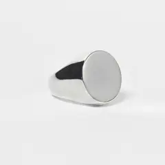 ROSETT - Anillo sello redondo Plata 925