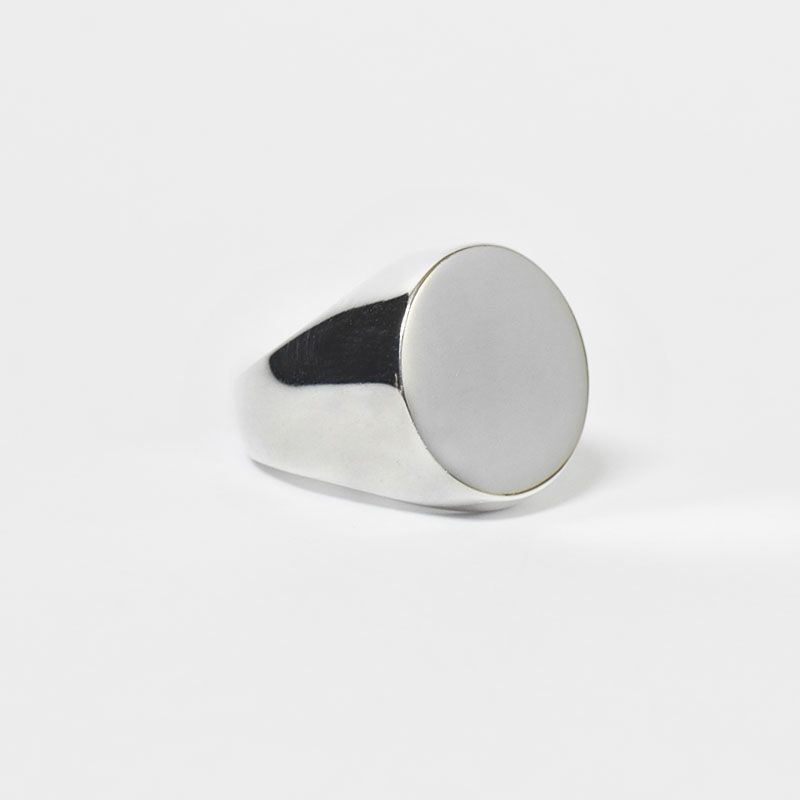 ROSETT - Anillo sello redondo Plata 925