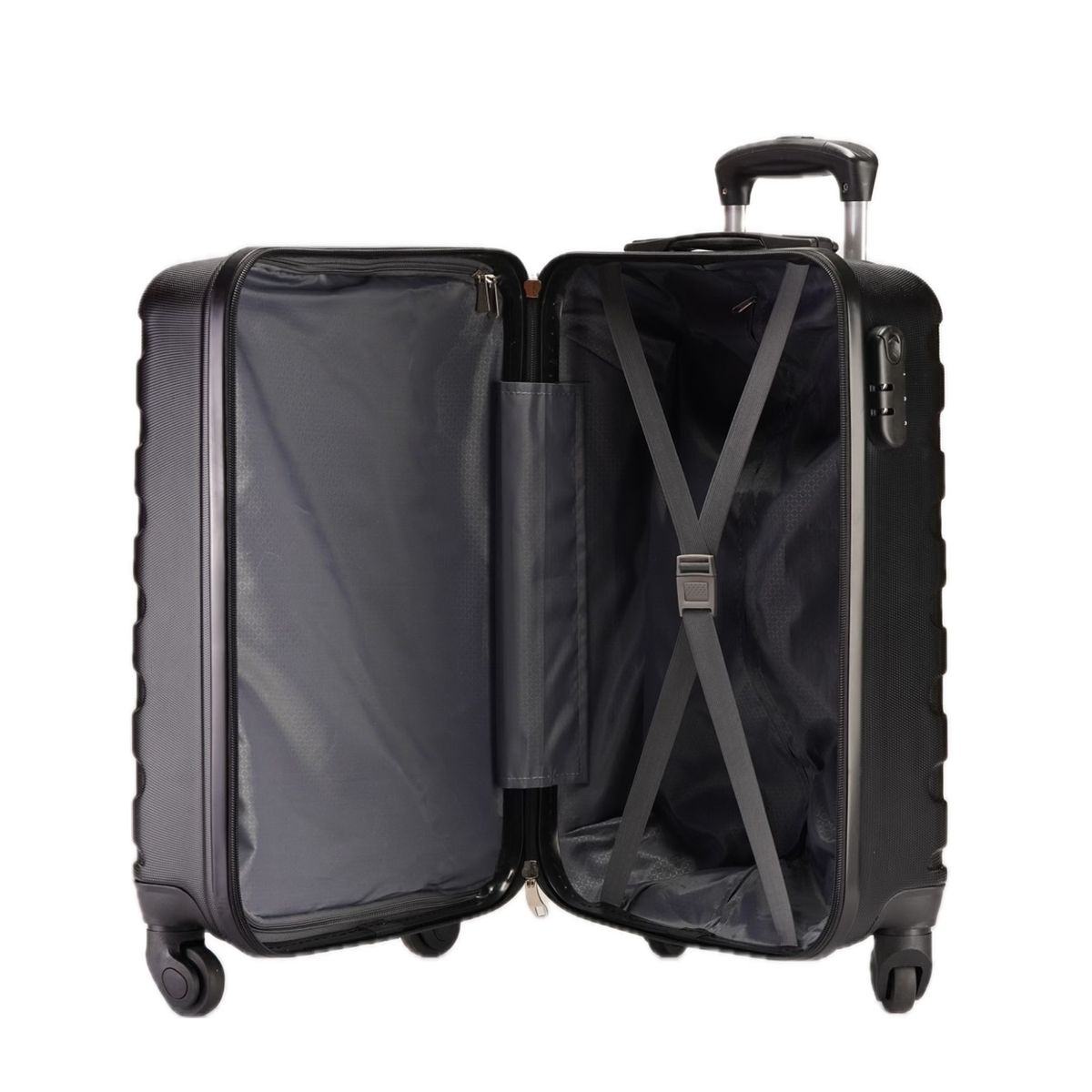 BJ HOGAR - Maletas de Viaje para Cabina color Negro Rayas