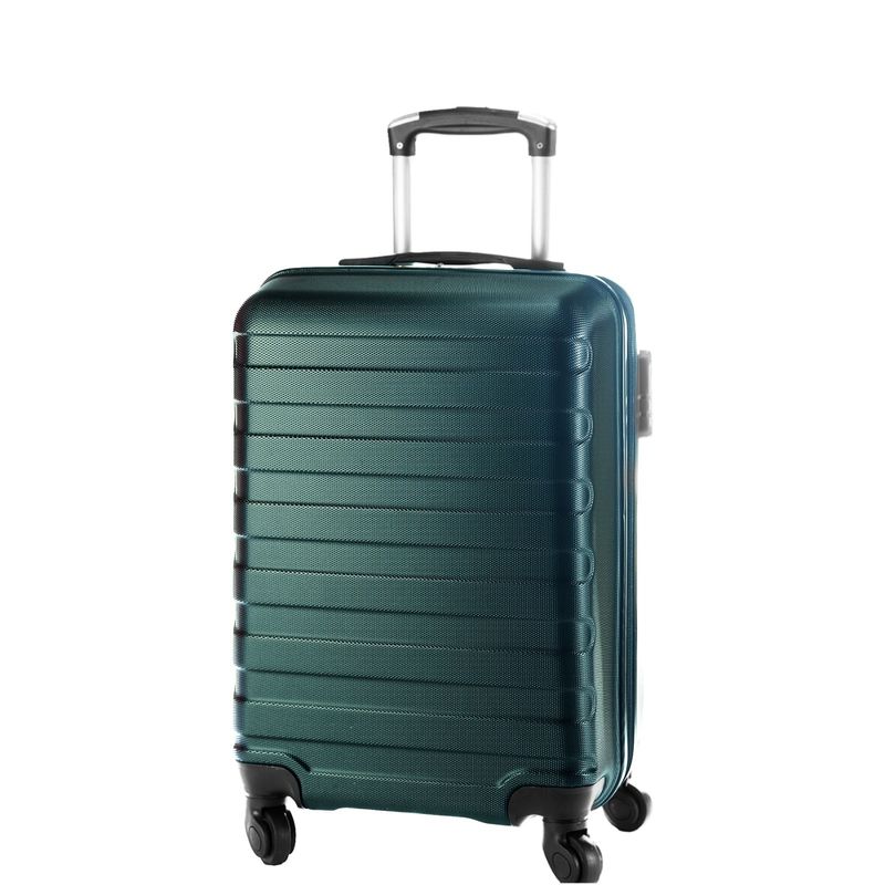BJ HOGAR - Maletas de Viaje para Cabina color Verde Oscuro Rayas