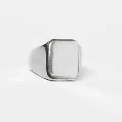 ROSETT - Anillo sello cuadrado Plata 925