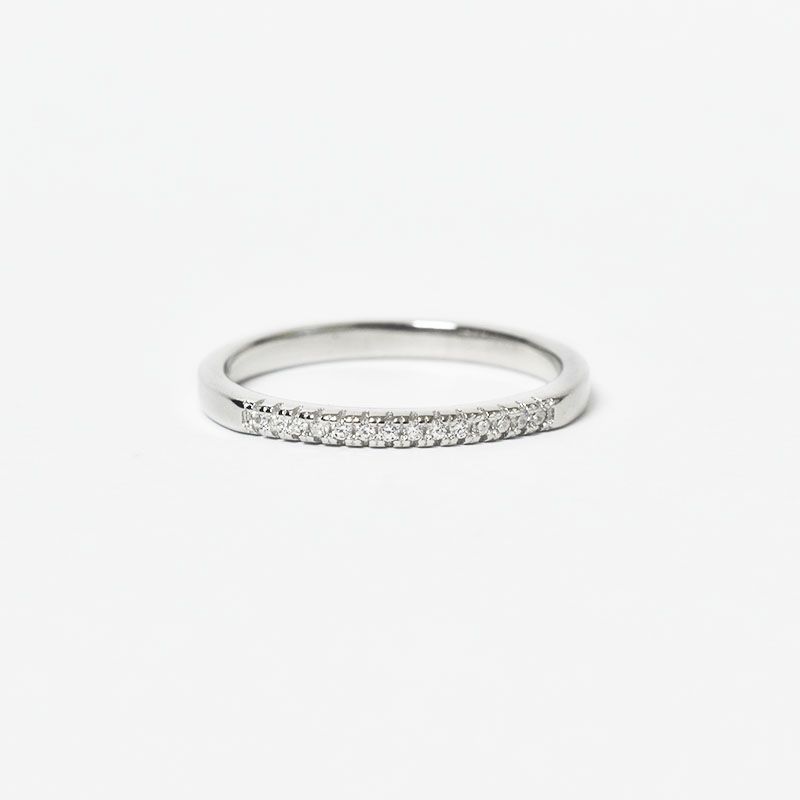 ROSETT - Anillo medio cintillo de circones