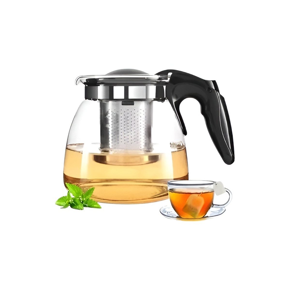 GENERICO - X4 Tetera Vidrio Infusor Te Tetera Infusora Con Filtro 900ml