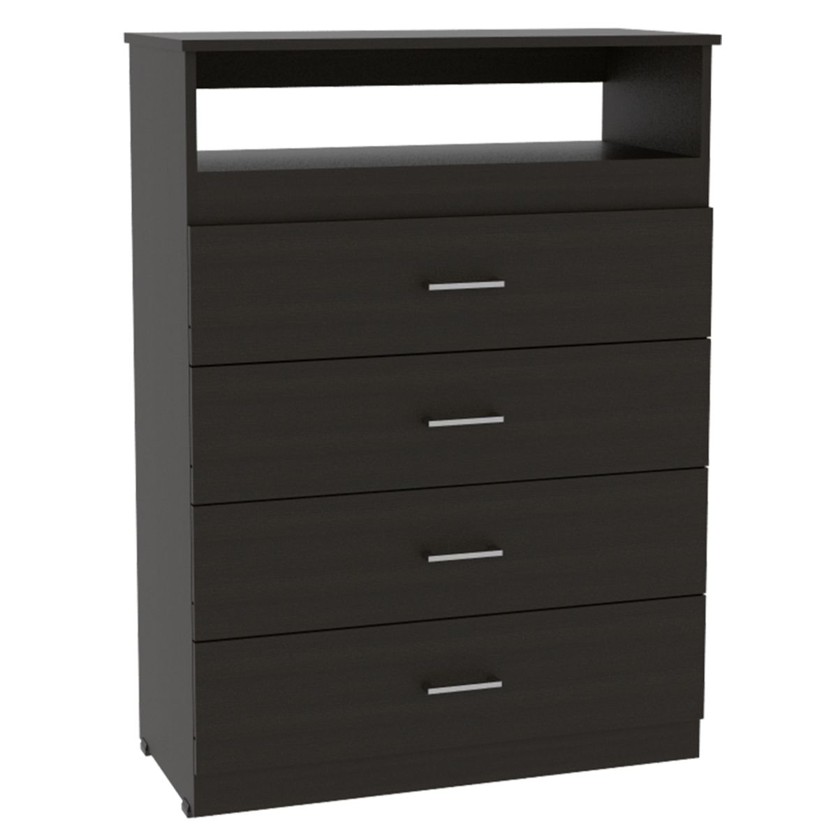 FMFURNITURE - Comoda TV80" 4 Cajones - Negro 109.8x80x37.55 cm…