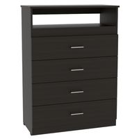 Comoda TV80"" 4 Cajones - Negro 109.8x80x37.55 cm…