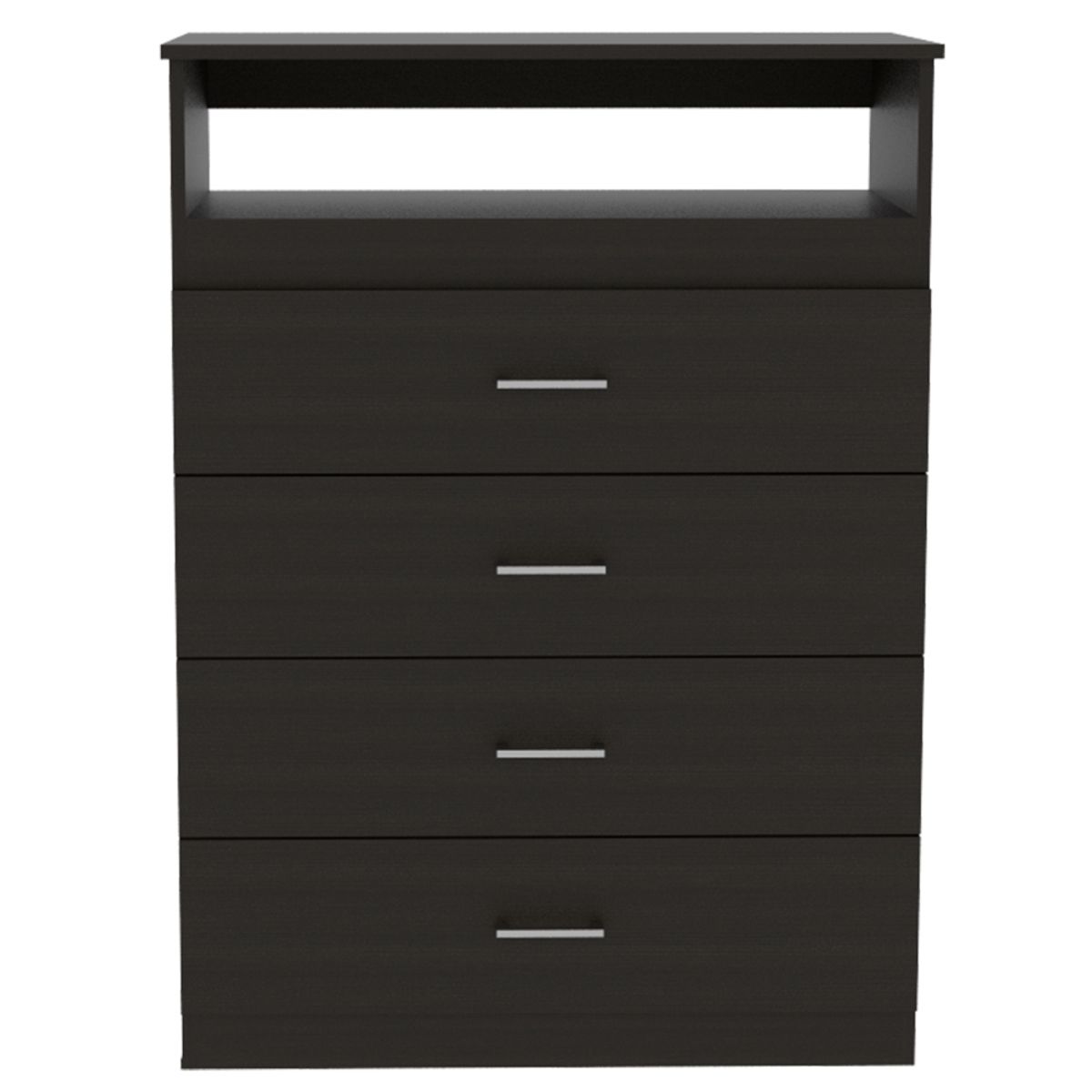 FMFURNITURE - Comoda TV80" 4 Cajones - Negro 109.8x80x37.55 cm…