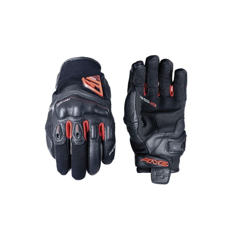 FIVE GLOVES - Guante De Moto Five RS2 Evo Negro Rojo
