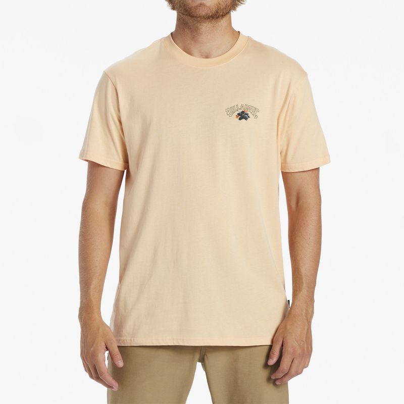 BILLABONG - Polera M/C Hombre Kamea Lava Arch M Rosado BILLABONG