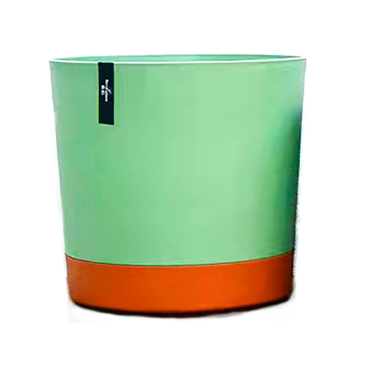 GENERICO - Macetero con Bandeja Extraíble y Drenaje Reflexivo Verde L