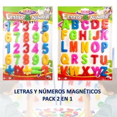 GENERICO - Números y abecedario letras didácticos magnéticos imantados