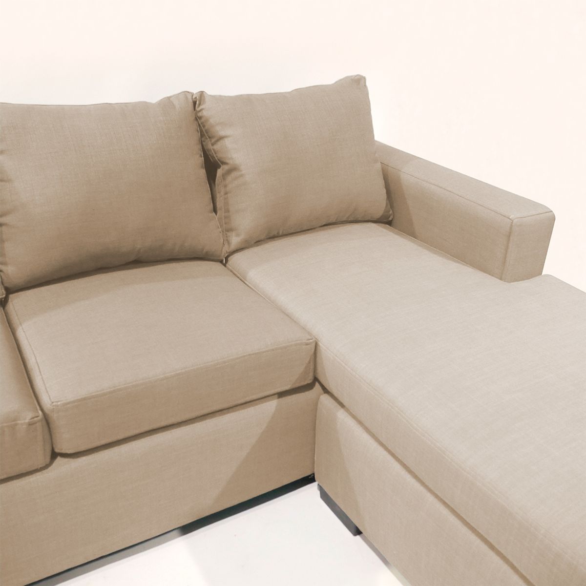 GENERICO - Sofá Seccional Praga 3 Cuerpos - Beige